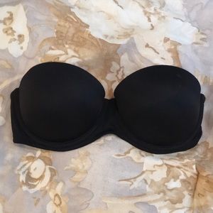 Black strapless push-up wear everywhere bra 32C